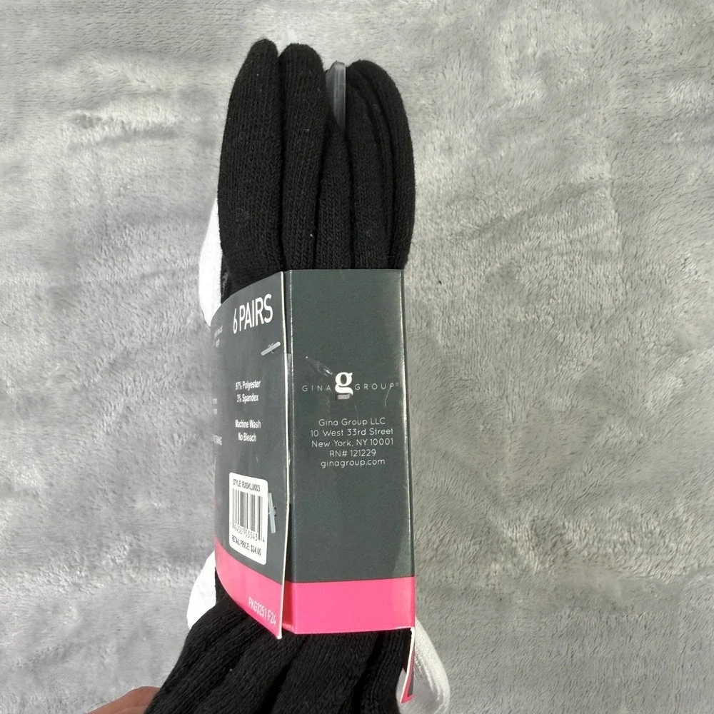 Reflex Tech Womens Low Cut Athletic Socks 6 Pairs Cushioned Moisture Wicking
